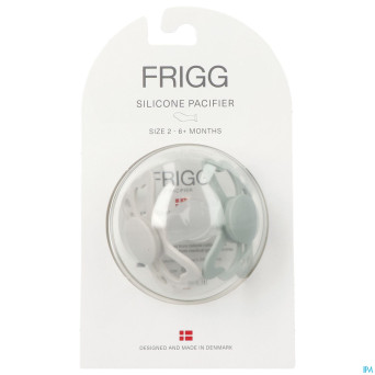 Frigg fopspenen butterfly t2 silicon sage/silver 2
