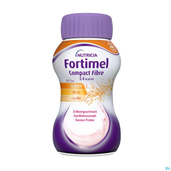 Fortimel compact fiber 2.4kcal fraise 4x125ml