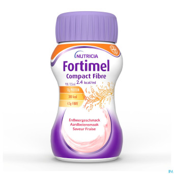 Fortimel compact fiber 2.4kcal fraise 4x125ml