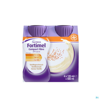 Fortimel compact fiber 2.4kcal vanille 4x125ml