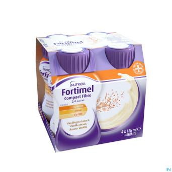 Fortimel compact fiber 2.4kcal vanille 4x125ml
