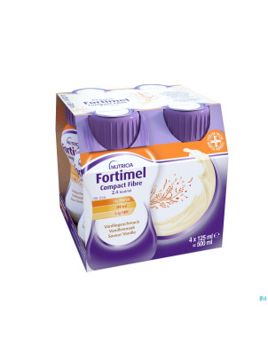 Fortimel compact fiber 2.4kcal vanille 4x125ml