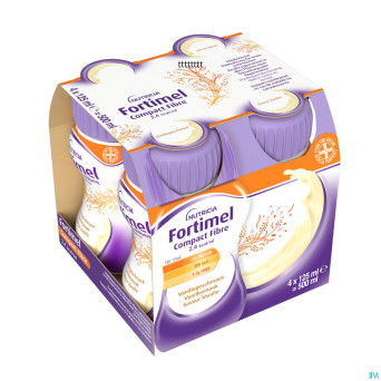Fortimel compact fiber 2.4kcal vanille 4x125ml
