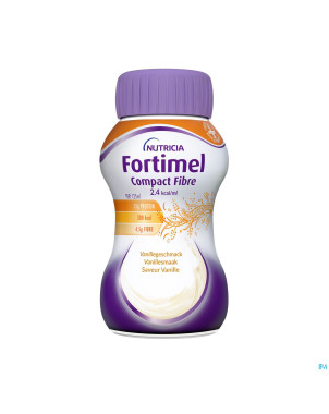 Fortimel compact fiber 2.4kcal vanille 4x125ml