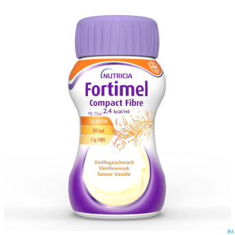 Fortimel compact fiber 2.4kcal vanille 4x125ml