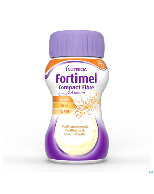 Fortimel compact fiber 2.4kcal vanille 4x125ml