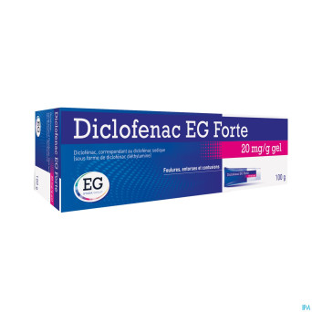 Diclofenac eg forte 20mg/g gel tube 100g