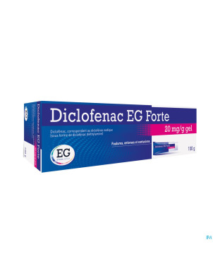 Diclofenac eg forte 20mg/g gel tube 100g