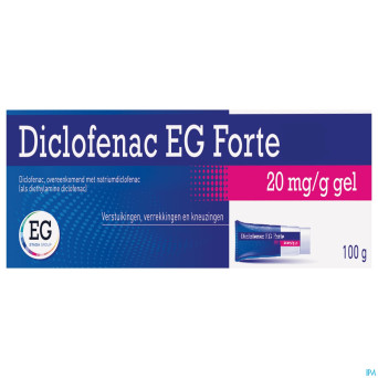 Diclofenac eg forte 20mg/g gel tube 100g