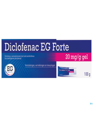 Diclofenac eg forte 20mg/g gel tube 100g