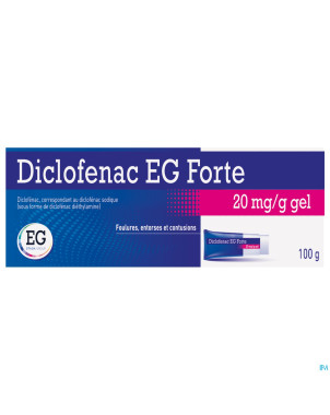 Diclofenac eg forte 20mg/g gel tube 100g