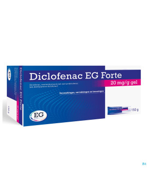 Diclofenac eg forte 20mg/g gel tube 150g