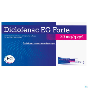 Diclofenac eg forte 20mg/g gel tube 150g