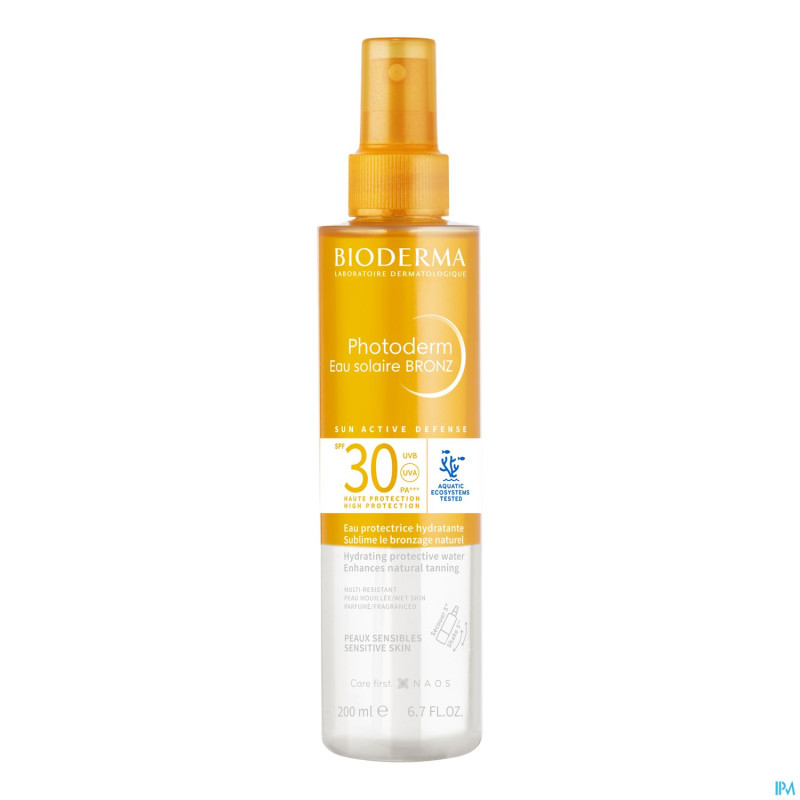 Bioderma photoderm eau solaire bronz spf30 200ml