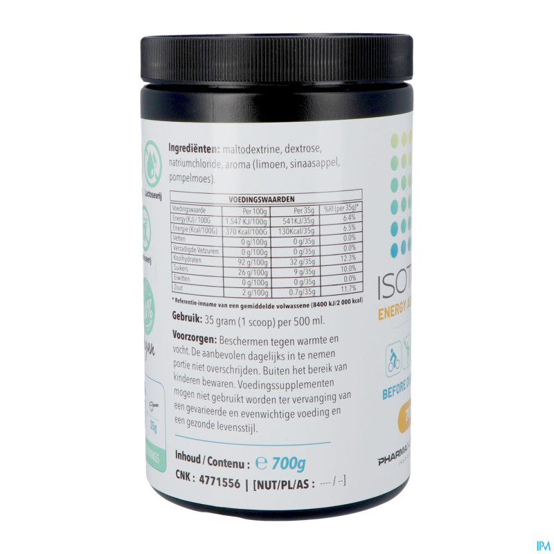 Sport isotone energy agrum drink700g pharmanutrics