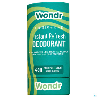Wondr instant refresh deodorant stick 60g