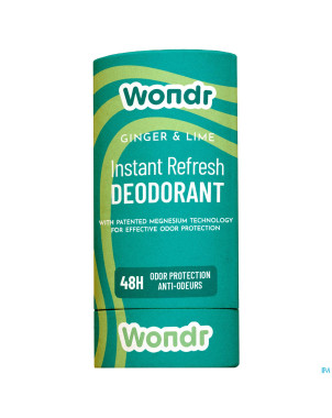 Wondr instant refresh deodorant stick 60g