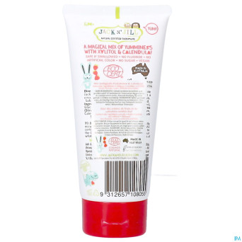 Jack n' jill dentifrice naturel fraise mega 200g