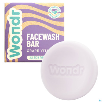 Wondr barre nettoyage visage grape vitality 83g
