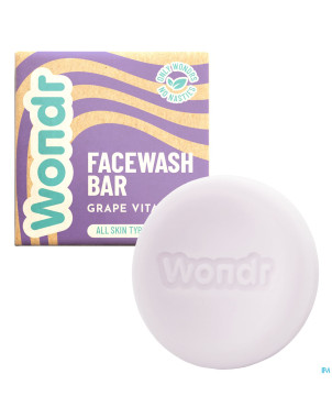 Wondr barre nettoyage visage grape vitality 83g