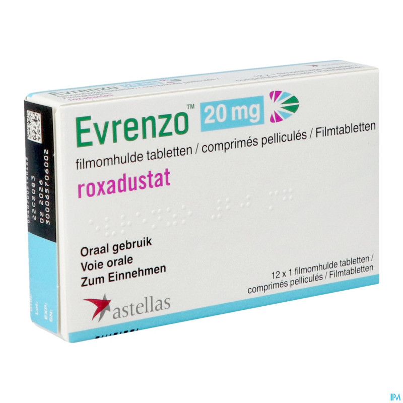 Evrenzo 20mg comp pell  12 x 1