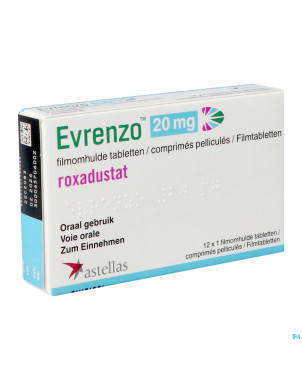 Evrenzo 20mg comp pell  12 x 1