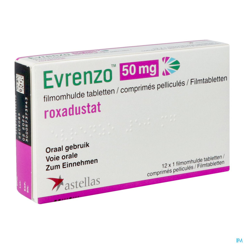 Evrenzo 50mg comp pell  12 x 1