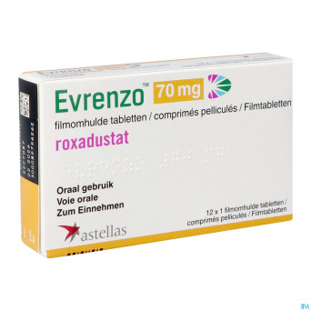 Evrenzo  70mg comp pell  12 x 1