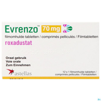 Evrenzo  70mg comp pell  12 x 1