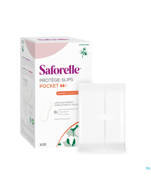 Saforelle coton protect protege slip pocket 20