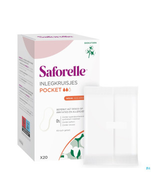 Saforelle coton protect protege slip pocket 20