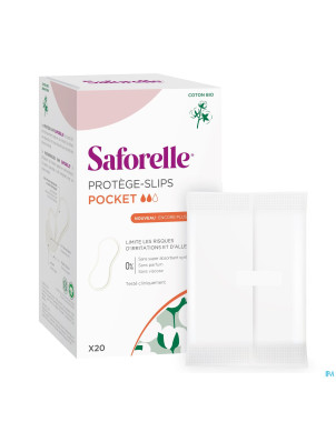 Saforelle coton protect protege slip pocket 20