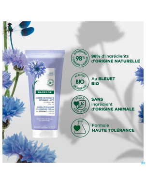 Klorane visage creme nett demaq bleuet bio   200ml