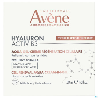 Avene hyaluron activ b3 aqua gel-cr reg. cell 50ml