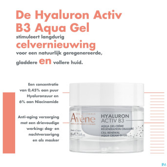 Avene hyaluron activ b3 aqua gel-cr reg. cell 50ml
