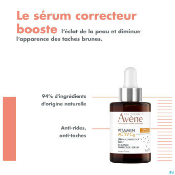 Avene vitamine activ cg serum correcteur eclat30ml