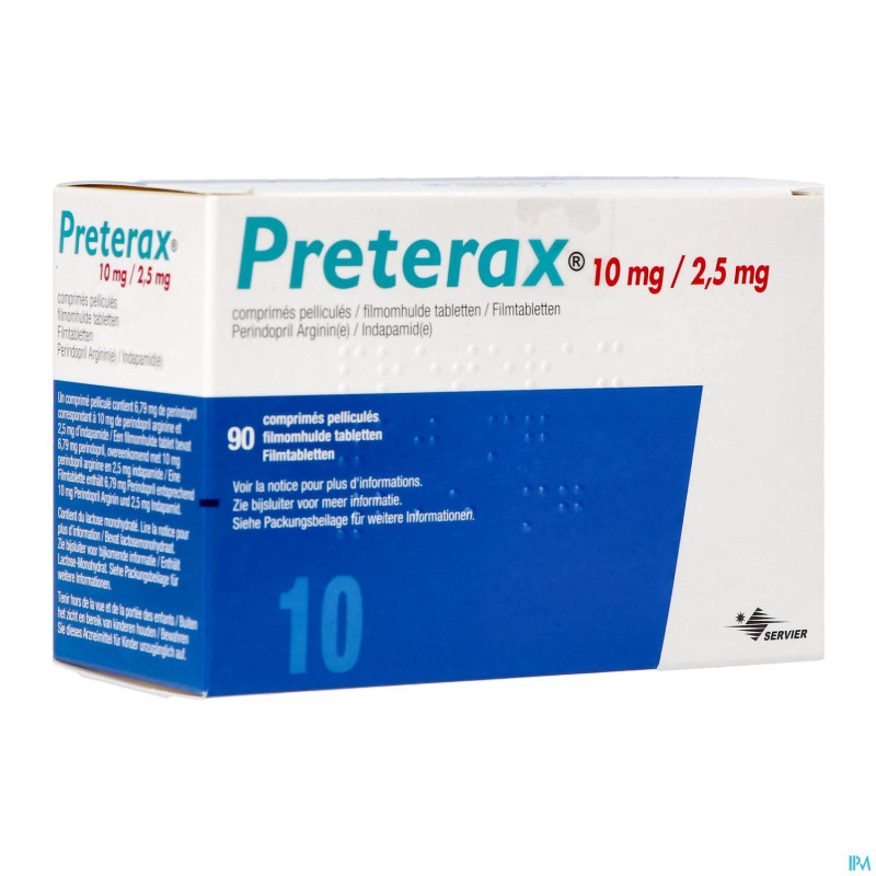 Preterax 10mg/2,5mg impexeco    comp pell 90 pip