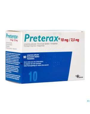 Preterax 10mg/2,5mg impexeco    comp pell 90 pip