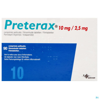 Preterax 10mg/2,5mg impexeco    comp pell 90 pip