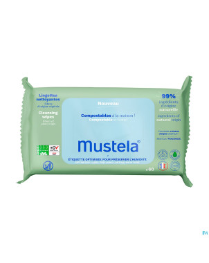 Mustela lingettes nettoyantes parfumees    60