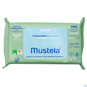 Mustela lingettes nettoyantes parfumees    60