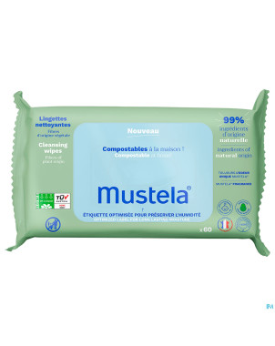 Mustela lingettes nettoyantes parfumees    60