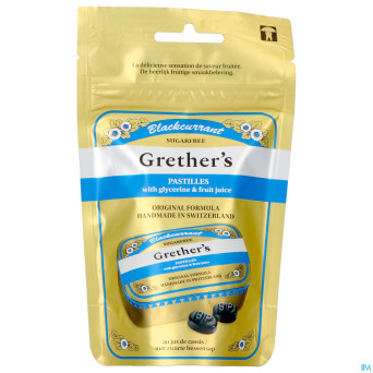 Grether's pastilles blackcurr. s/sucre refill 110g