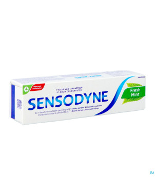 Sensodyne fresh mint dentifrice    75ml nf