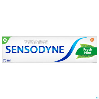 Sensodyne fresh mint dentifrice    75ml nf