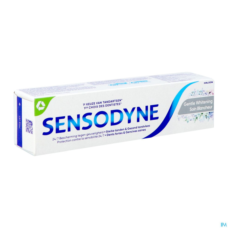Sensodyne soin blancheur dentifrice tube 75ml
