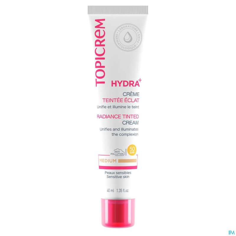 Topicrem hydra+ cr teintee eclat medium    40ml nf