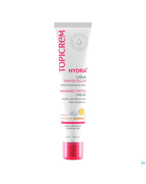 Topicrem hydra+ cr teintee eclat medium    40ml nf