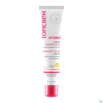Topicrem hydra+ cr teintee eclat medium    40ml nf