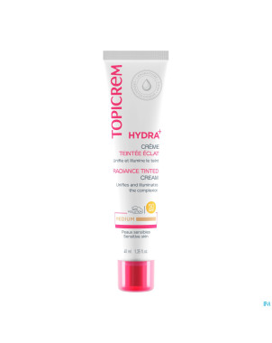 Topicrem hydra+ cr teintee eclat medium    40ml nf